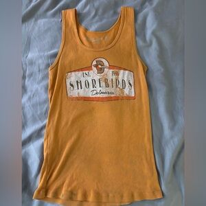 Kid’s Orange Ribbed Shorebirds Tank Top